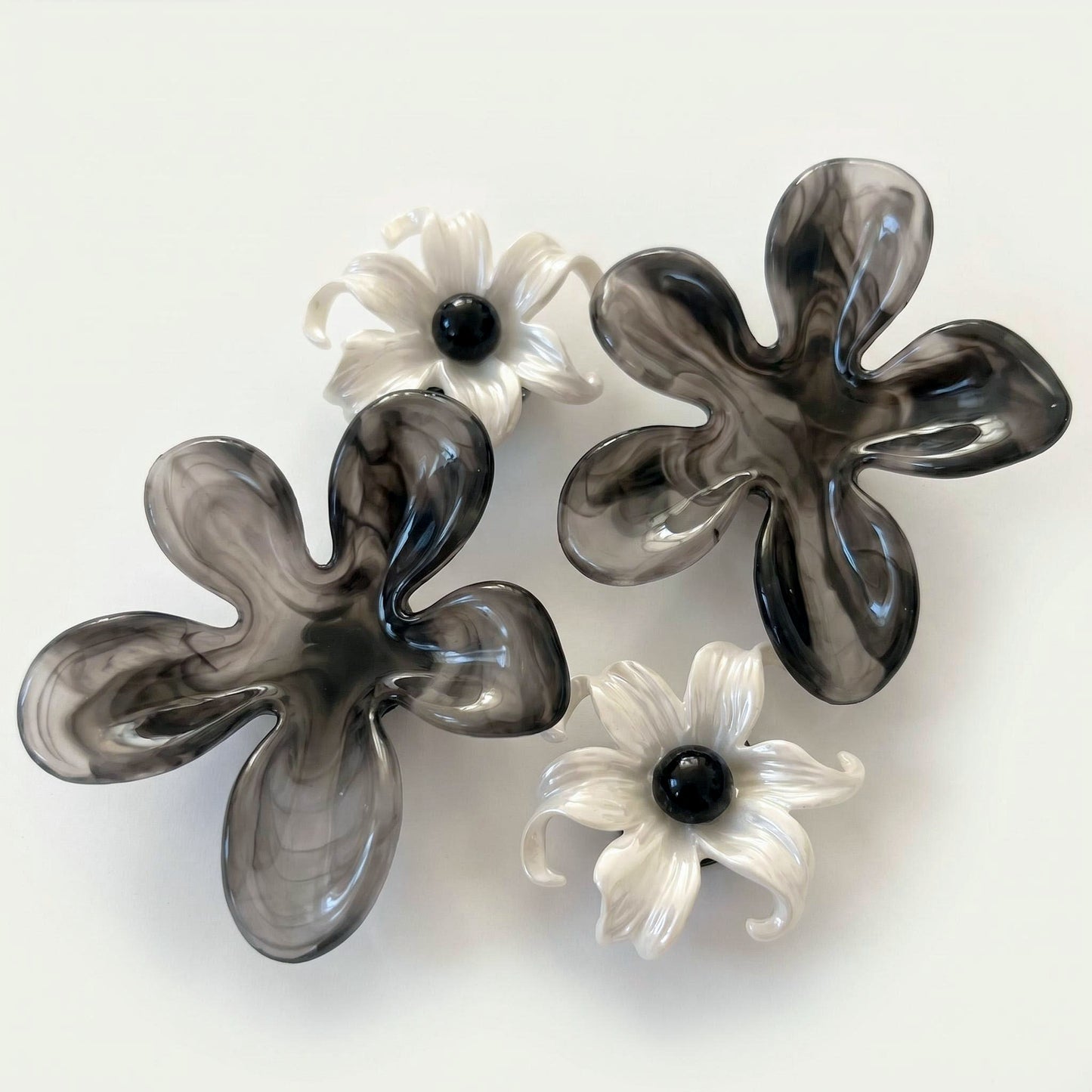 Pearl Bloom Flower Charm Set