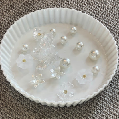 Pearl Butterfly Bloom Charm Set