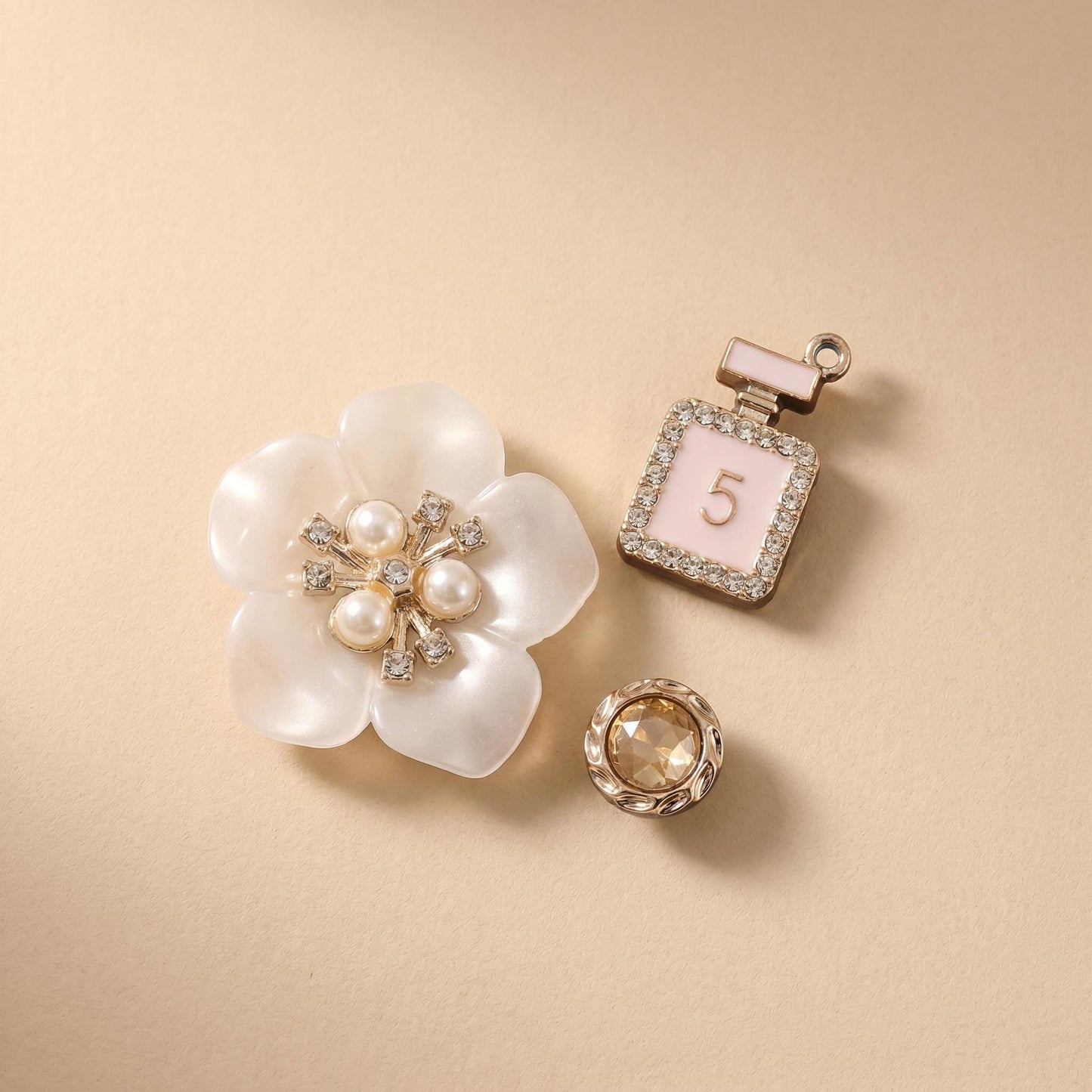 Golden Bloom Charm Set