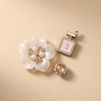 Golden Bloom Charm Set