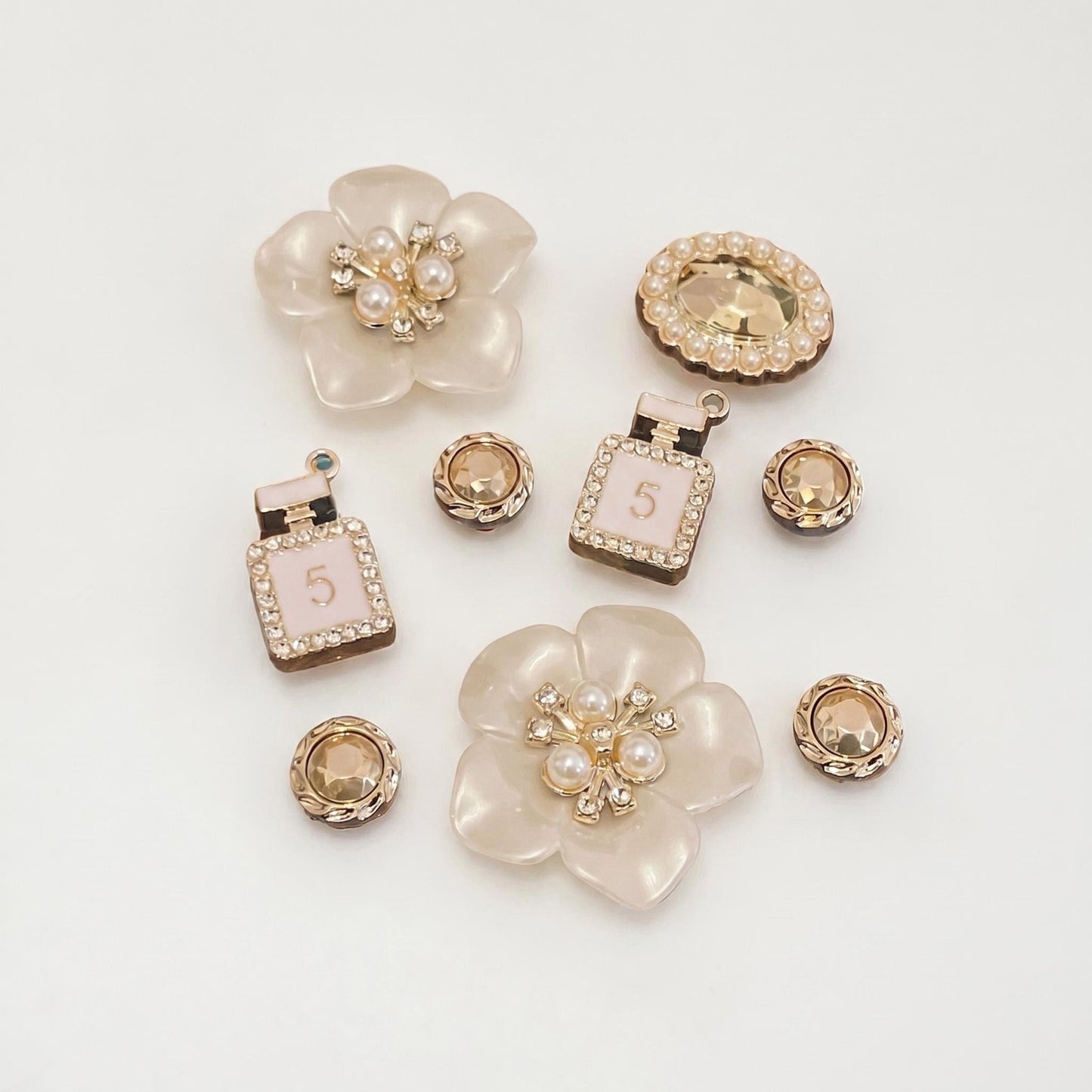 Golden Bloom Charm Set