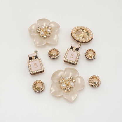 Golden Bloom Charm Set