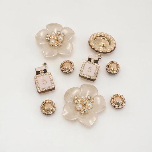 Golden Bloom Charm Set