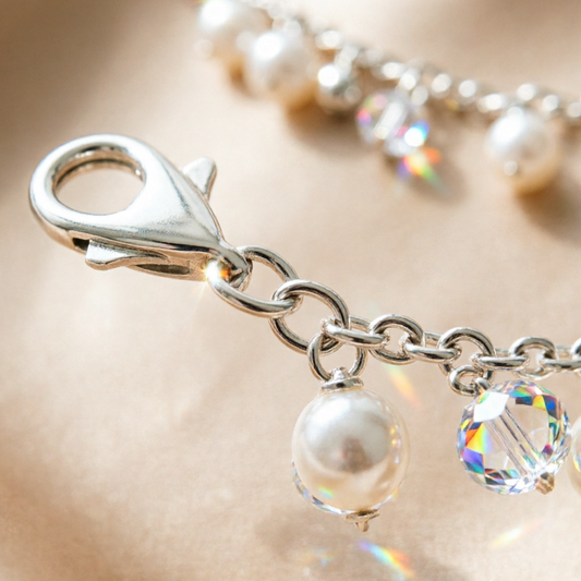 Pearl Crystal Shoe Chain