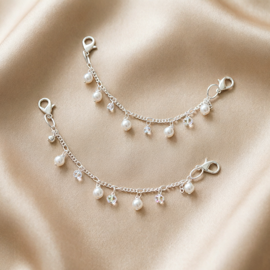 Pearl Crystal Shoe Chain